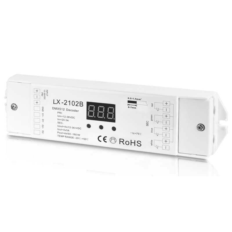 Driver de Led DMX – PWM 4x5A – LEDBOX