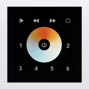 Commande murale DMX Touch Control Glass DW 1 - blanc variable – Image 2