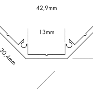 Profilé Aluminium C-LINE CORNER – Image 11