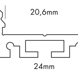 Profilé Aluminium M-LINE EXTRA LOW 24 – Image 17