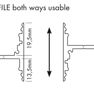 Profilé Aluminium M-LINE H – Image 22