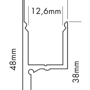 Profilé Aluminium S-LINE WALL SQUARE – Image 6