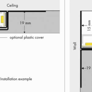 Profilé COVE LIGHTING H PLASTER – Image 4