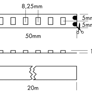 Ruban de Led 600 CC MONOCHROME - 20m - IP20 – Image 6