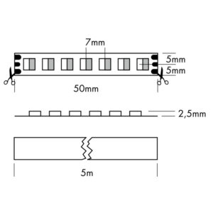 Ruban de Led Blanc Variable - 80 - 2-en-1 - 2G - 5m - IP20 – Image 5