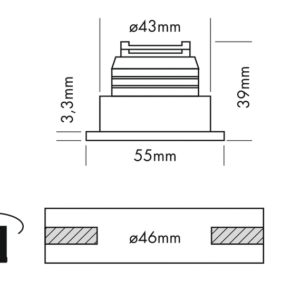 Downlight Mini Cove Square – Image 4