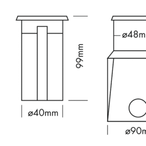 Luminaire encastrable sol Inground 1R Triled RGB – Image 7
