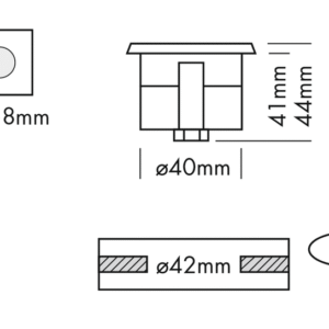 Luminaire encastrable sol Inground 1S Thin Triled RGB – Image 7