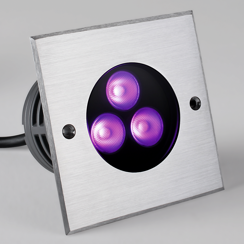 Luminaire encastrable sol Inground 3S Triled RGB