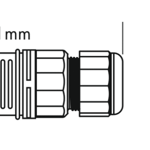 Raccord linéaire 4 broches - IP68 – Image 2