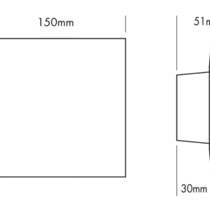 Applique murale Led WALL LIGHT SILHOUETTE - Carré – Image 7