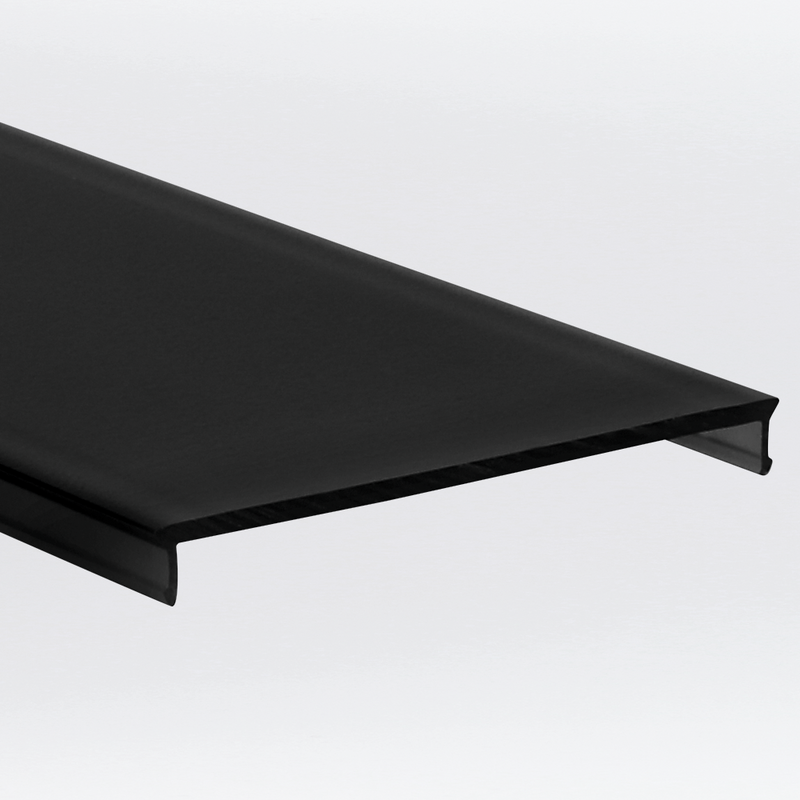 Capot plastique angle PS-LINE - Plat - Noir