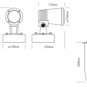Projecteur Led ARC Triled RVB MEDIUM – Image 11