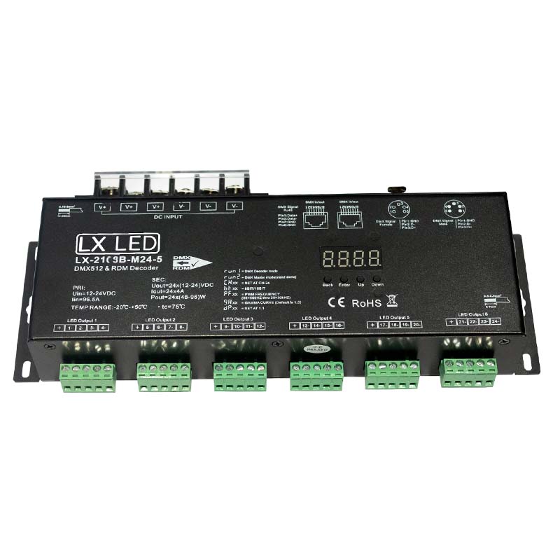 Driver de Led DMX – PWM 24x4A