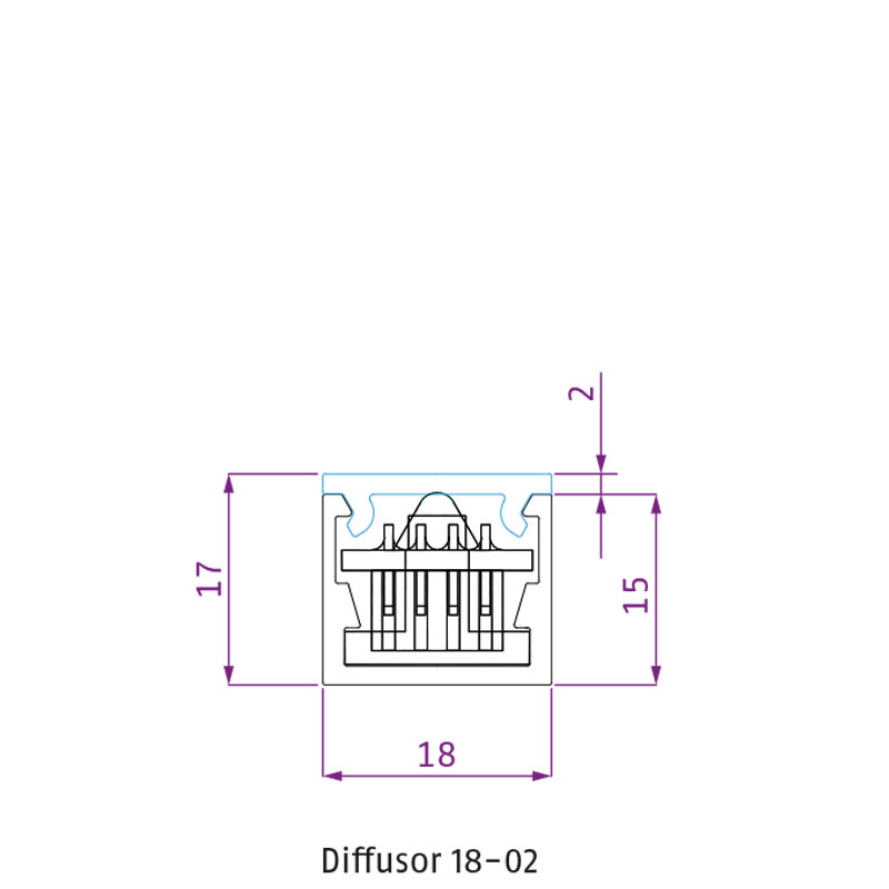 Capot plastique - 18-02 - plat