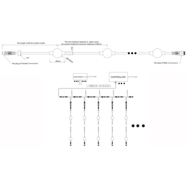Guirlande de Led RVB - DIGI Curtain