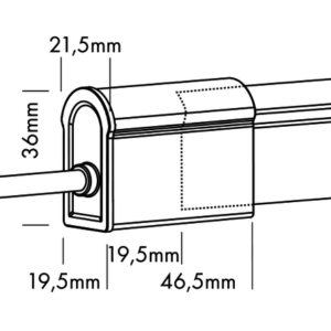Câble de connexion en T pour Flex Tube PRO BLANC VARIABLE - RVBW matricé IP67 – Image 2