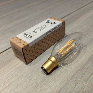 Ampoule à filaments Led RAY C35 B15 crystal clear glass – Image 2