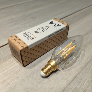 Ampoule à filaments Led RAY C35 E14 crystal clear glass – Image 2
