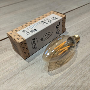 Ampoule à filaments Led RAY C35 E14 liquid gold glass – Image 2