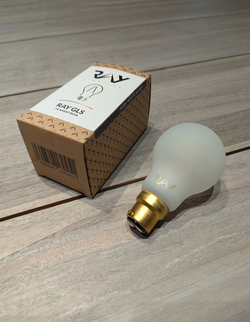 Ampoule à filaments Led RAY GLS B22 white glass