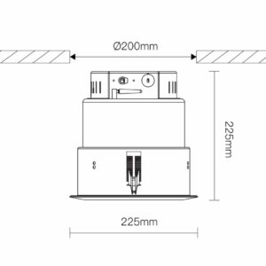 RoboCan 24° - 28W – Downlight Led motorisé encastré – Image 3