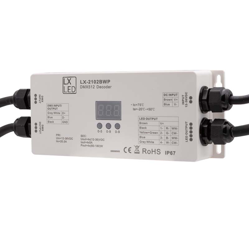Driver de Led DMX – PWM 4x5A IP67