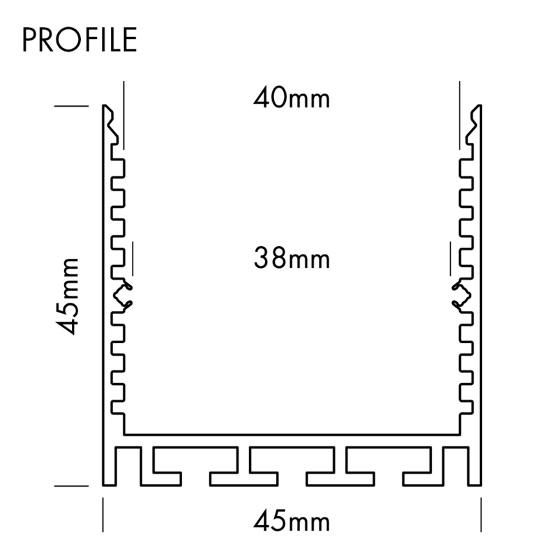 Profilé Aluminium PS-LINE STANDARD 24