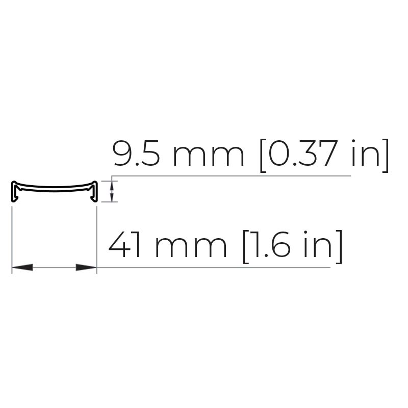 Capot plat noir pour rampe VPL