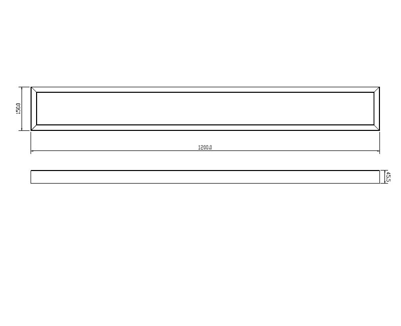 MOON 1200 - Plafonnier Led en saillie