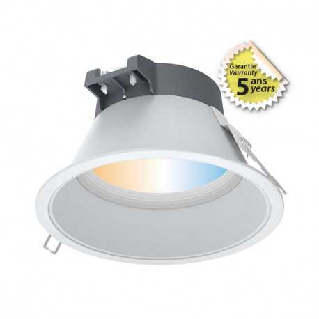 Downlight MIRA – 217 mm – 30W – Blanc commutable