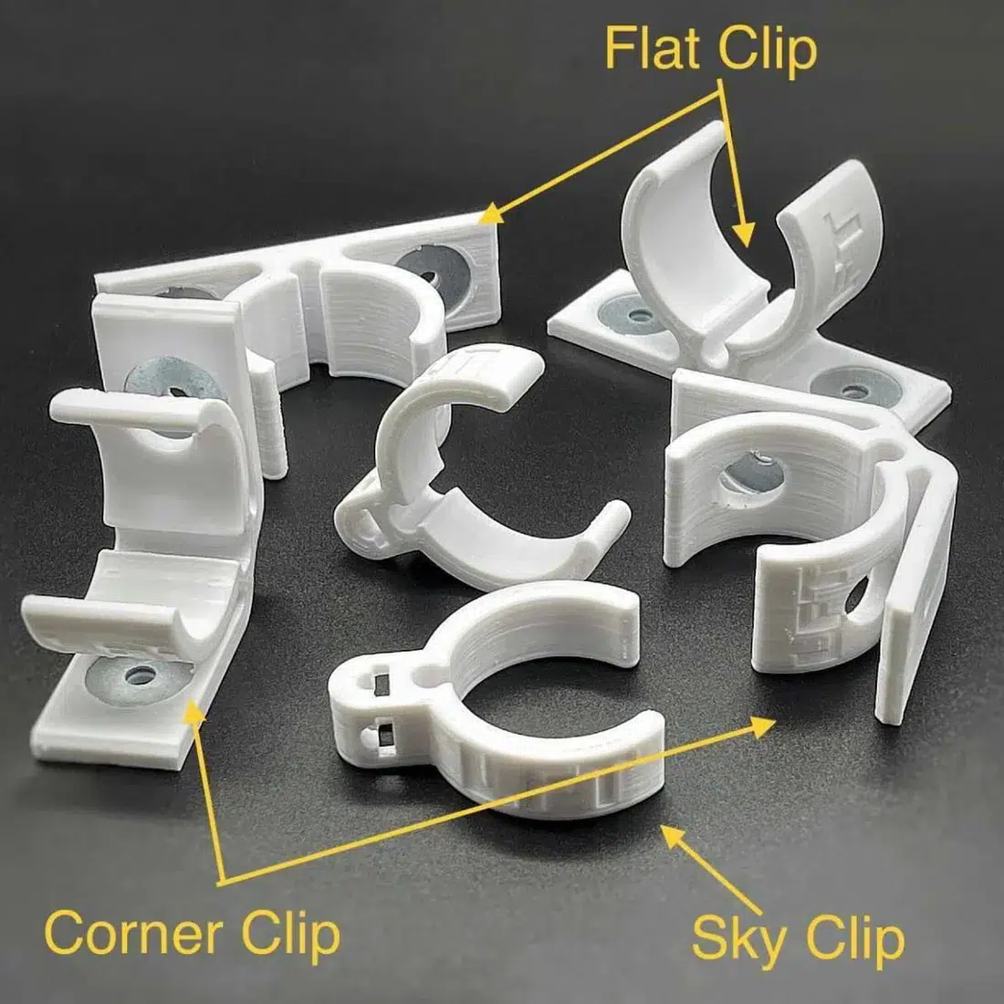 Support x8 PVC polyvalent aimanté pour tubes AX1 - FP1 - FP2 - FP3 - ASTERA