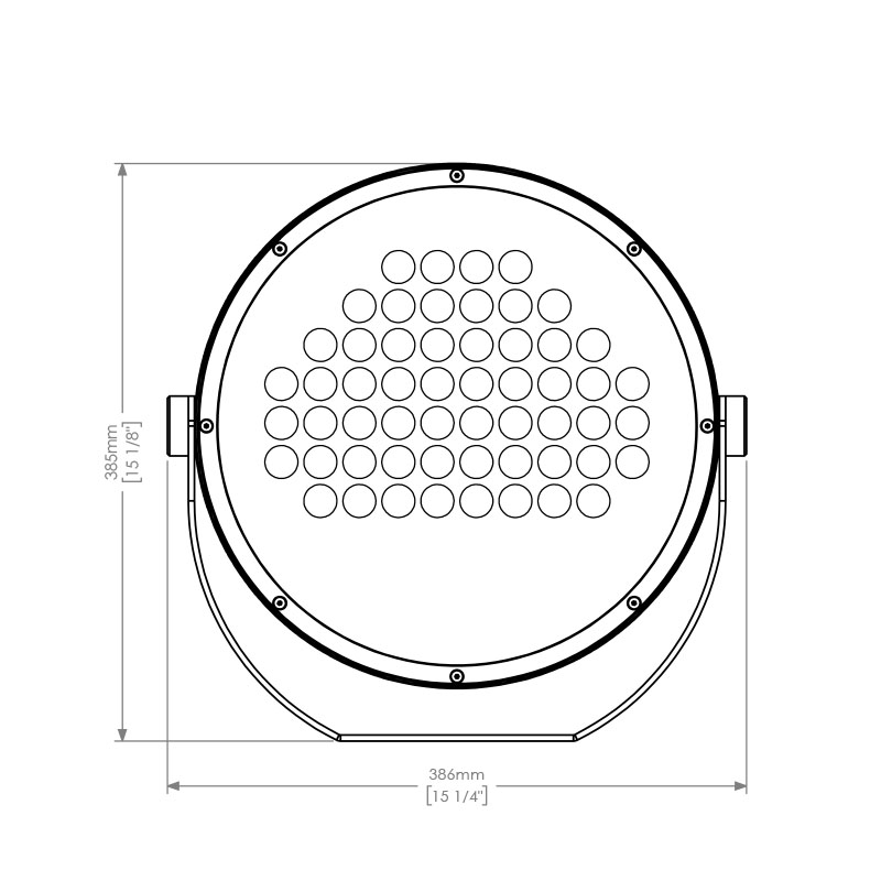 Projecteur Led wallwasher - MARS - RGBW