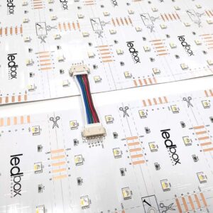 Plaque feuille souple de 294 Leds RVBW - 24V - PCB Blanc – Image 6