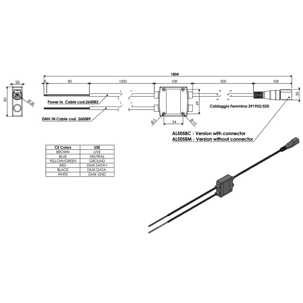 Boîtier de départ de ligne pour projecteur GRIVEN – Image 2