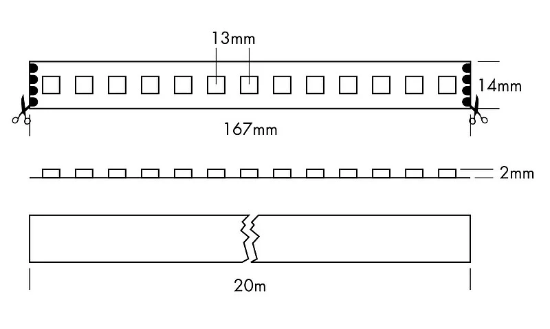Ruban de Led Xtend RVB - 20m - IP20