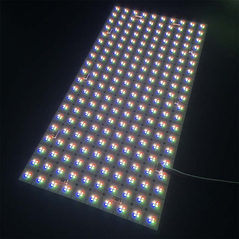 Plaque feuille souple de 800 Leds RVBW - 24V - PCB Blanc
