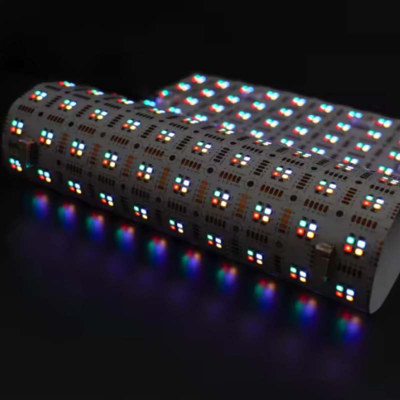 Plaque feuille souple de 800 Leds RVBW - 24V - PCB Blanc
