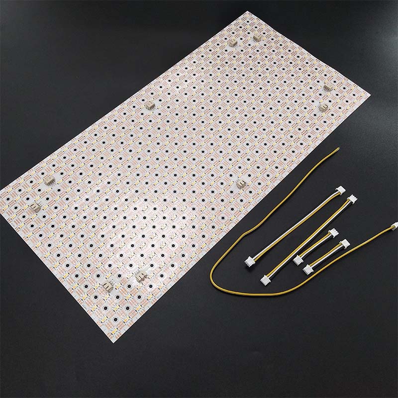 Plaque feuille souple de 784 Leds Blanc variable - 24V - PCB Blanc