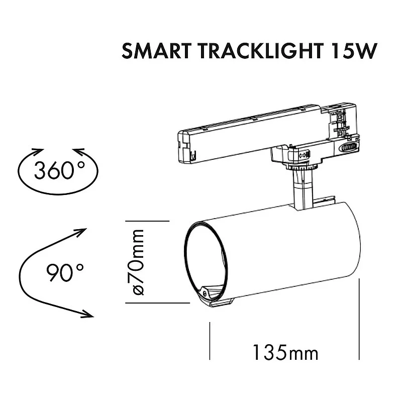 Smart Tracklights Dual Sensor 15 W