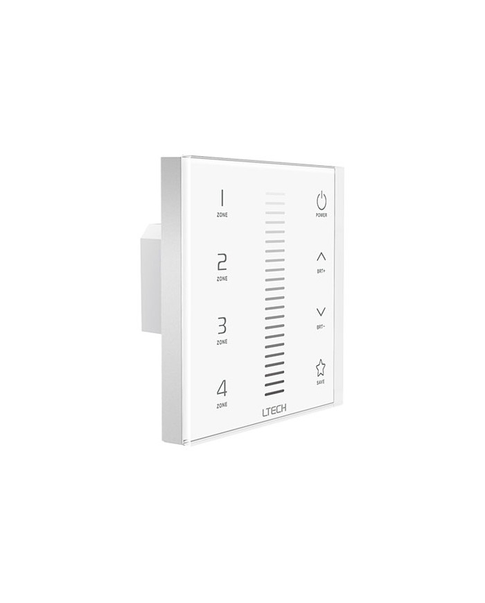 Commande murale LED Touch Controller DMX/RF DIM 4 Zones