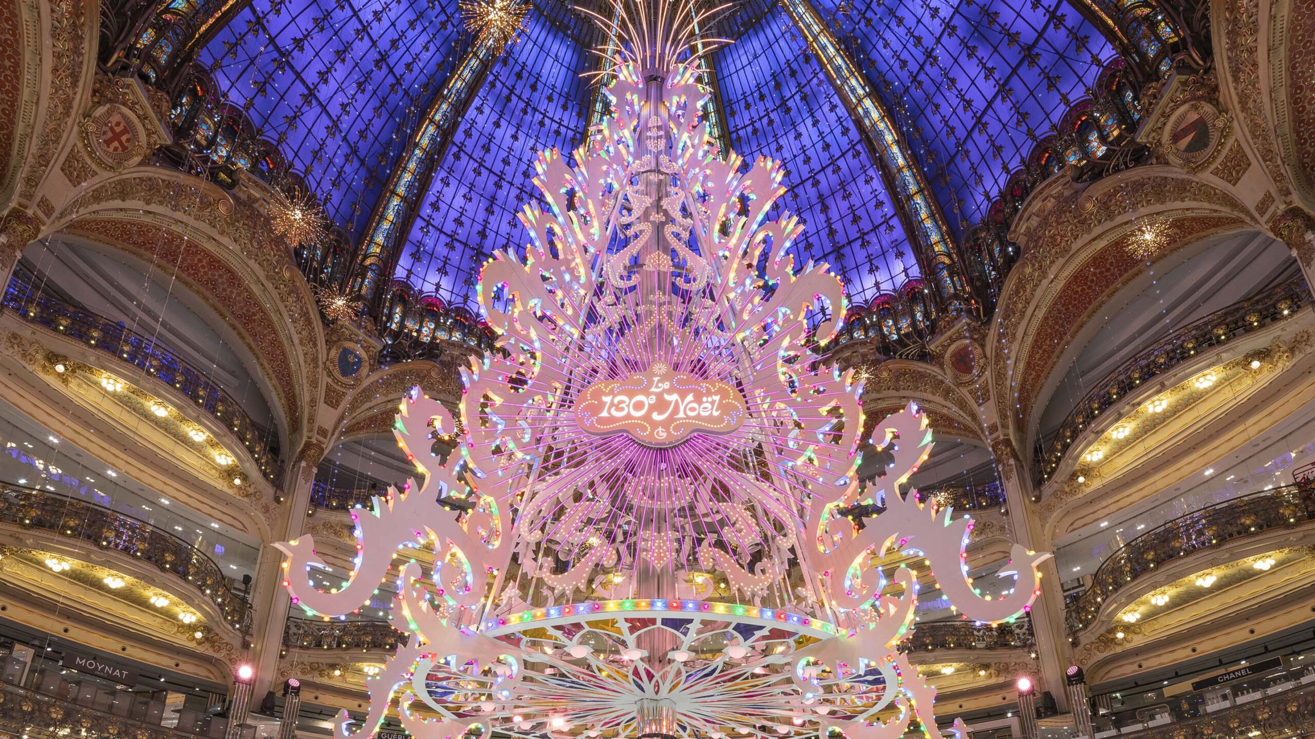Le sapin de Noël des Galeries Lafayette