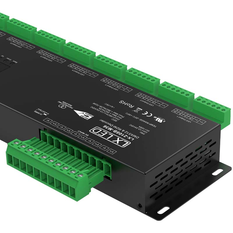 Driver de Led DMX - PWM 36x3A - LX-LED