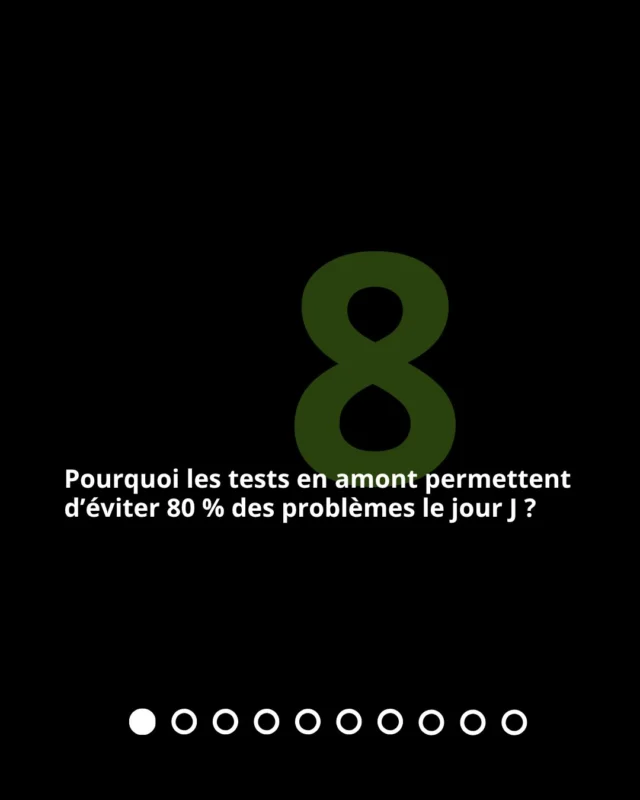 ✨Best Practice✨

On pense souvent que les problèmes techniques arrivent au mauvais moment.

Pourtant, dans la majorité des cas, les signes étaient déjà présents bien avant le jour J.

Alors pourquoi les équipes les plus expérimentées consacrent-elles autant de temps aux tests en amont ?
La réponse pourrait vous surprendre.

👉 Swipez pour découvrir notre Best Practice.
 
——————
Learn more :
🔗 www.ledbox.fr/blog/
——————
 
#BestPractice #EventTech #Audiovisuel #LEDDisplay #Scenographie